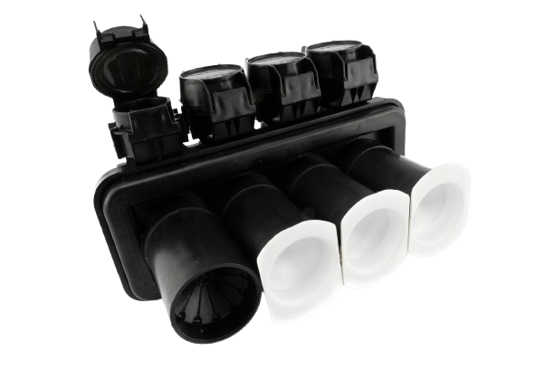 GPRT-350-4P(B6) | Conector sumergible GelPort 4 puertos | Raychem (TE Connectivity) | N/A | 14–350 MCM