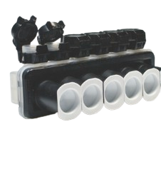 GPRT-350-5P(B6) | Conector sumergible GelPort 5 puertos | Raychem (TE Connectivity) | N/A | 14–350 MCM